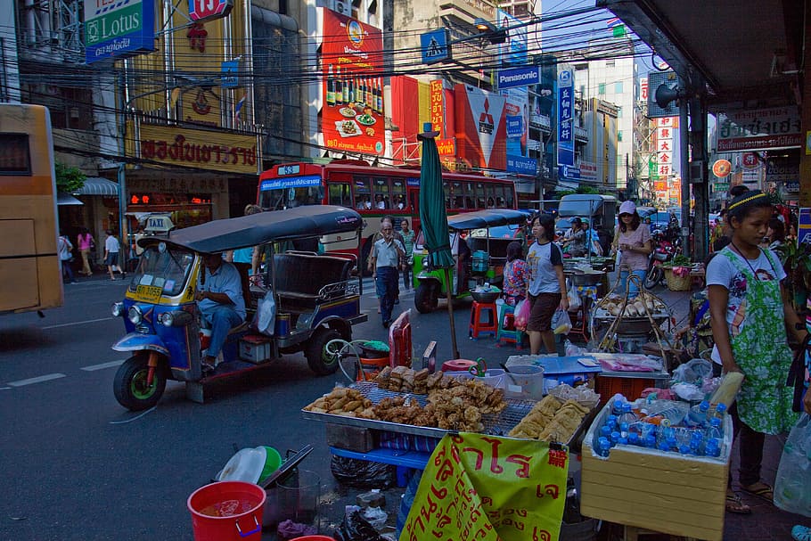 Chinatown district in Bangkok