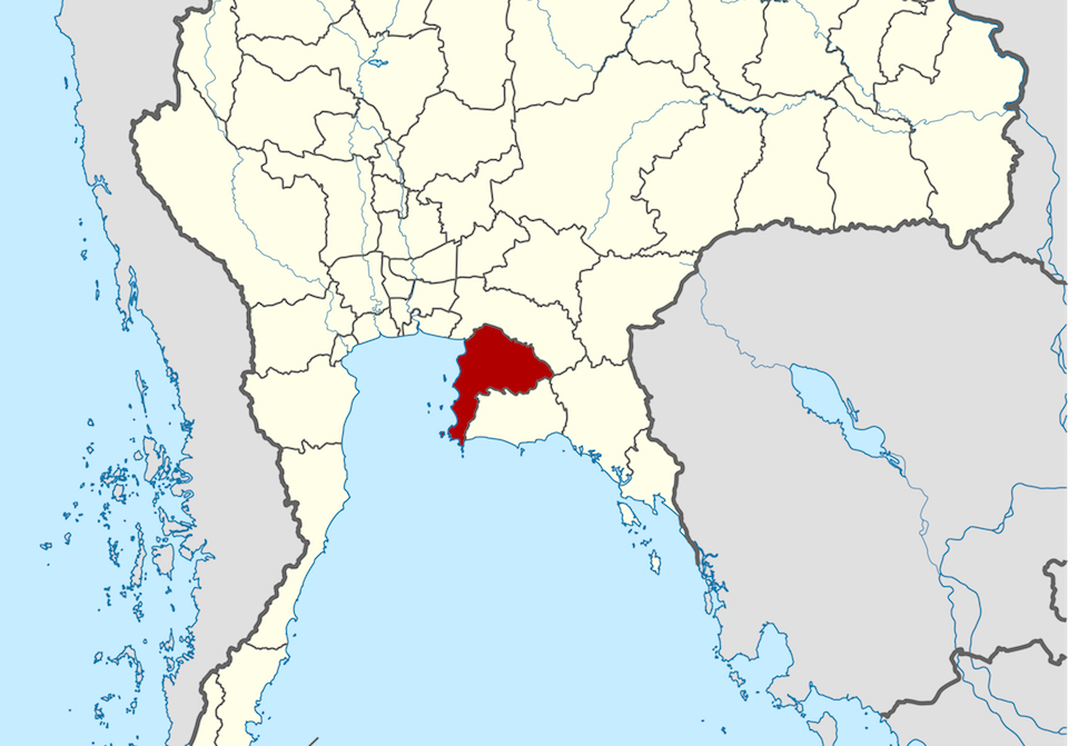 Map of Chonburi, Thailand