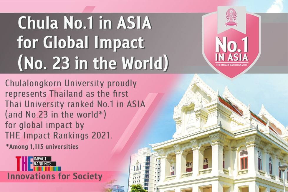 Chulalongkorn University No. 1 in Asia Global Impact