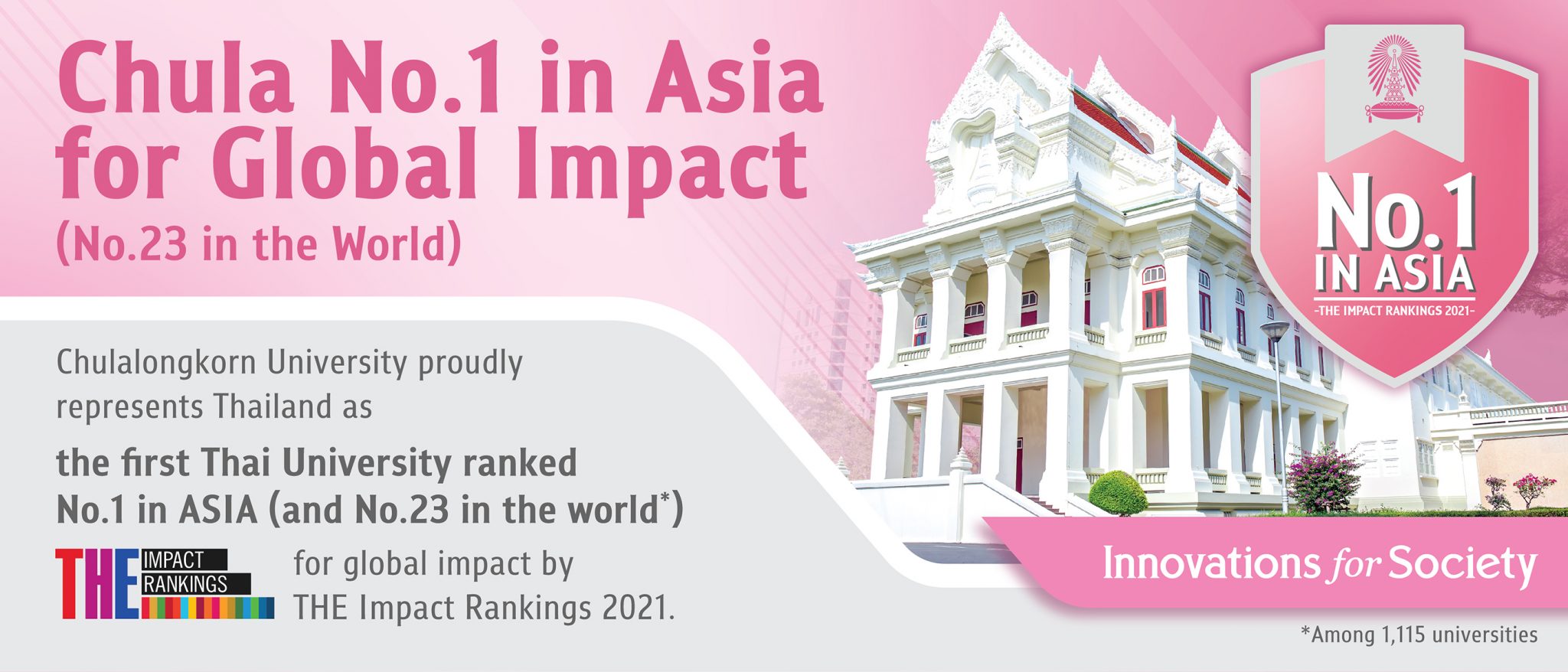 Chulalongkorn University No. 1 in Asia