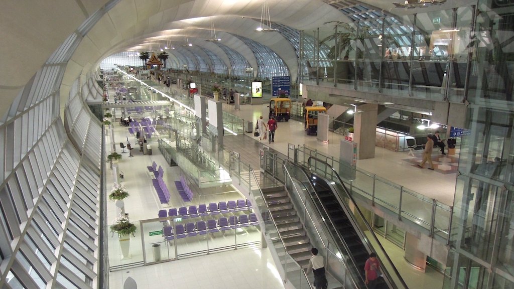 Concourse E at Suvarnabhumi Airport in Samut Prakan, near Bangkok