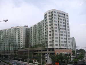 Condominium buildings on Ramintra Road in Bangkok