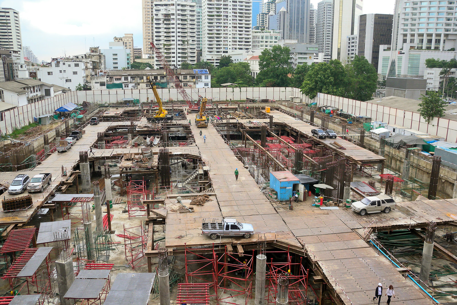 Construction site in Bangkok.