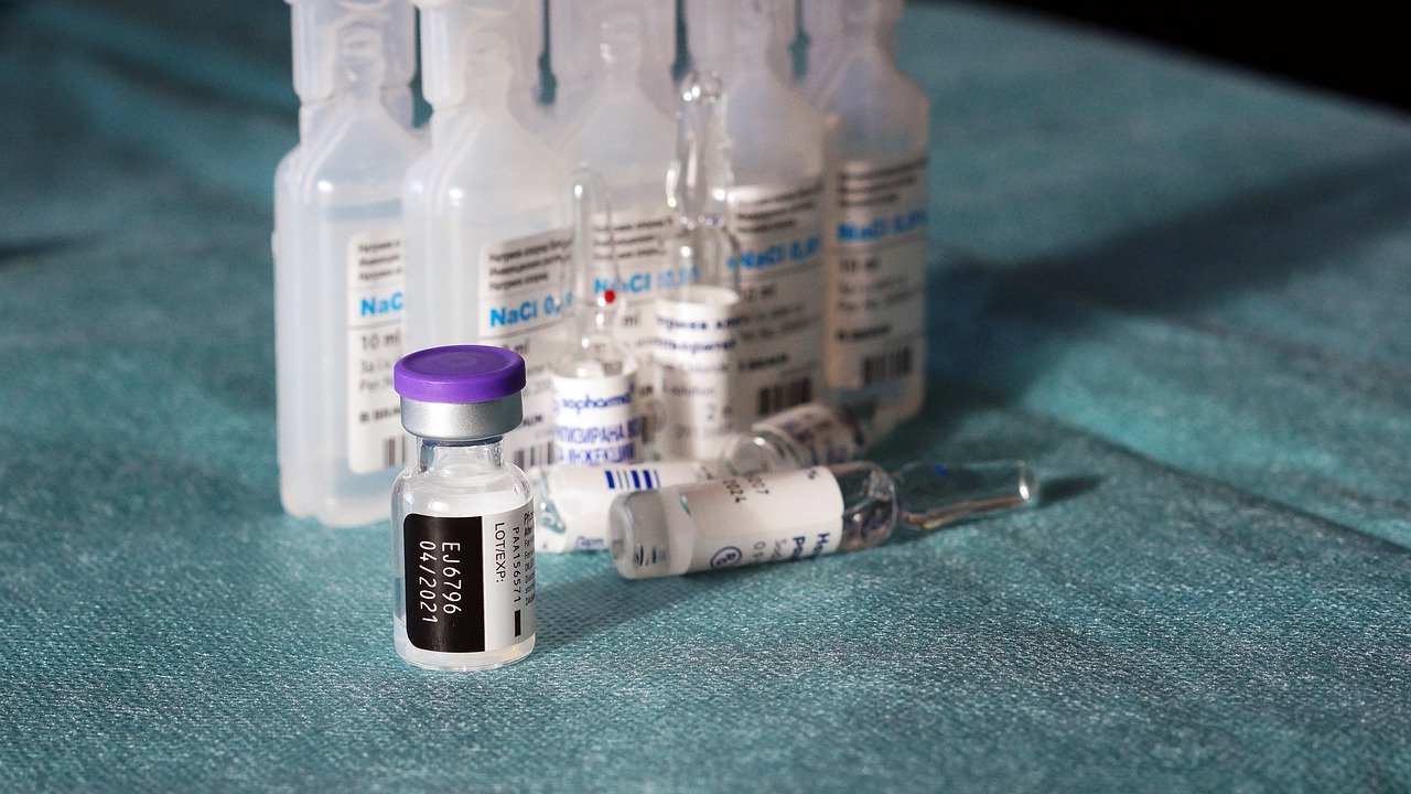 Vials of COVID-19 vaccine