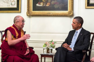 President Barack Obama meets with the Dalai Lama
