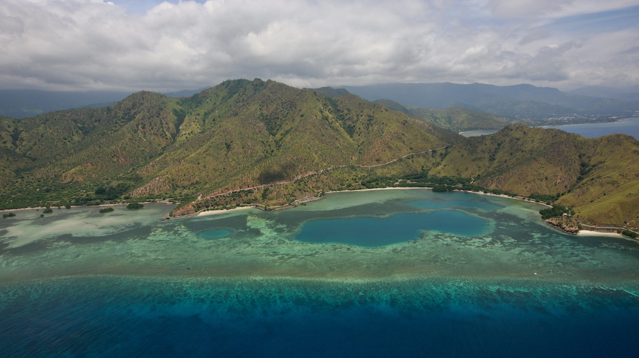 Aerial view of Dili in Timor-Leste (East Timor)