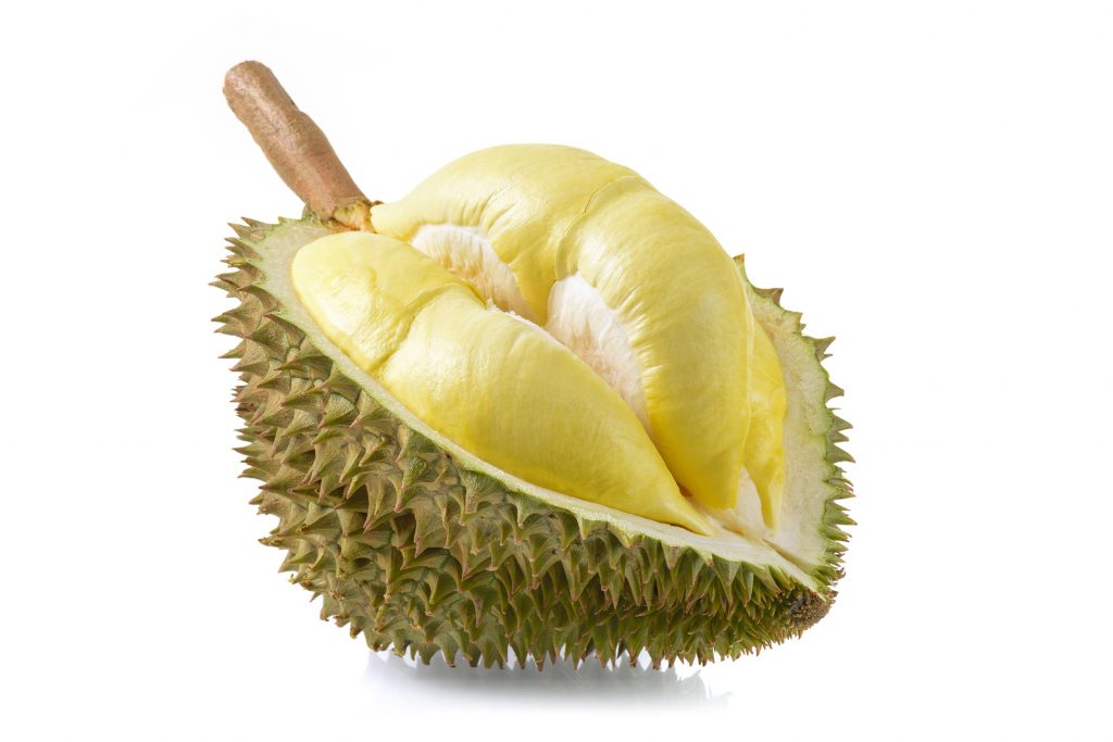 Durian cut open