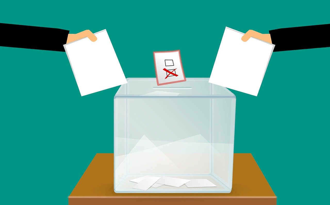 Voters put a cross (X) next to their preferred candidate on a ballot paper