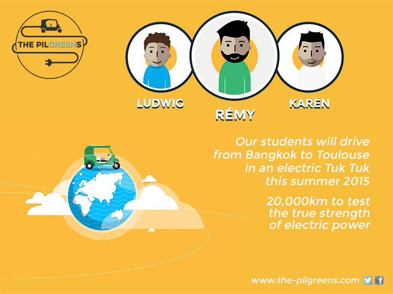 Electric Tuk Tuk built at Mahidol University by The Pilgreens