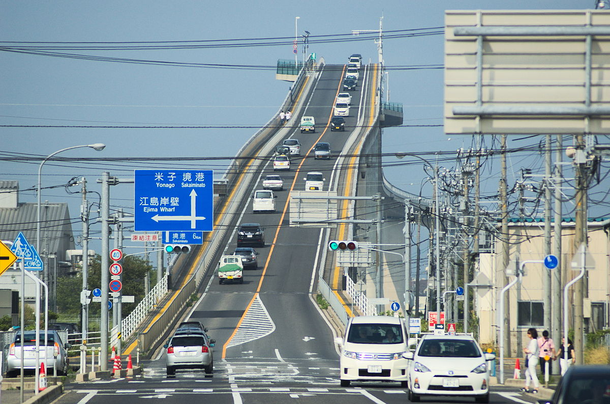 Eshima Ohashi Bridge in Japan