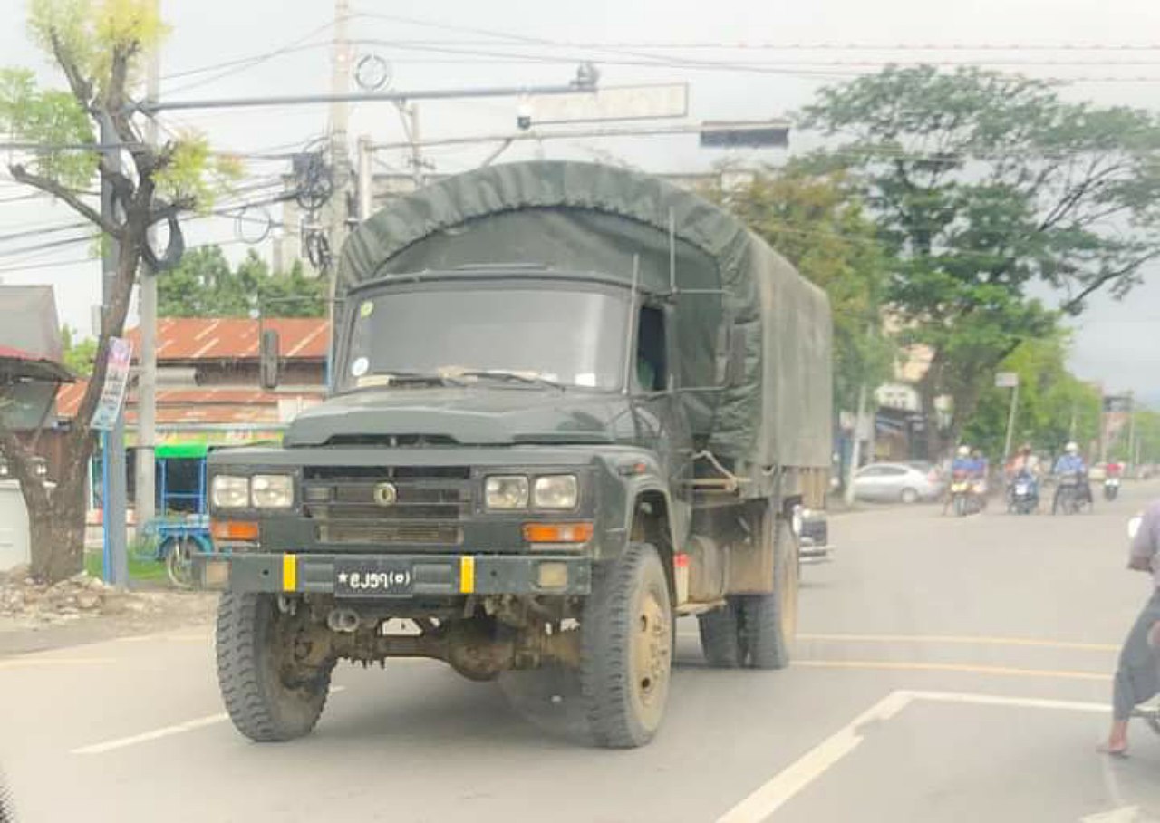 FAW Jiefang CA-141 military truck of Myanmar Army