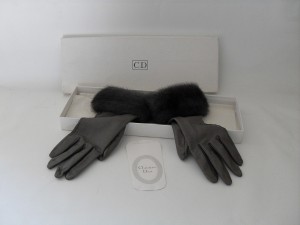 Christian Dior leather gloves