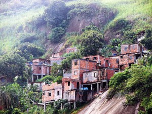 Rocinha favela in dangerous Rio de Janeiro