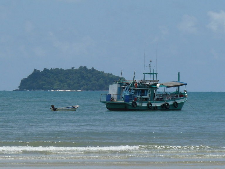 Boat in Khlong Phrao, Chumphon