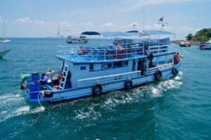 Tourist boat near Koh Sak in Pattaya, Chonburi