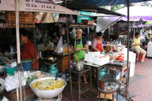 Street food stalls in Bangkok