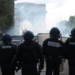 Barricades set on fire in Paris. Gendarmerie deployed after massive riots across France.