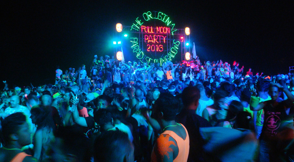Full Moon Party at Haad Rin beach in Koh Phangan