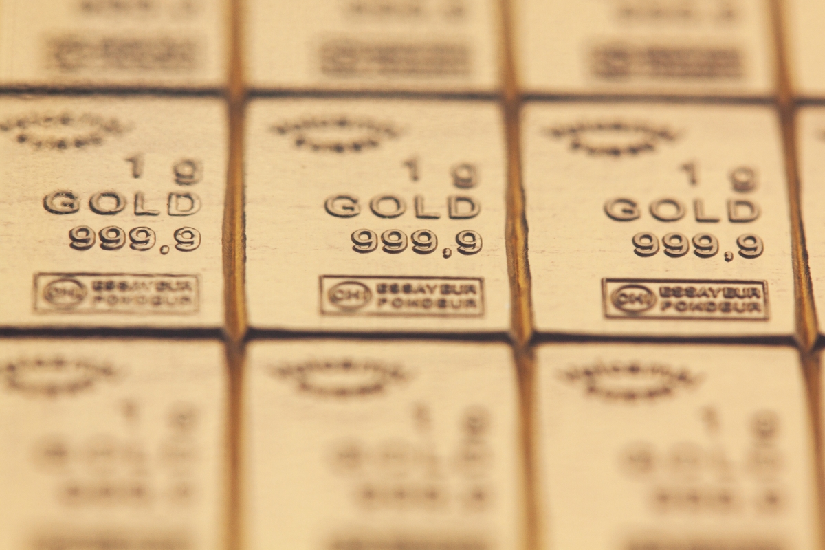 Gold bars.