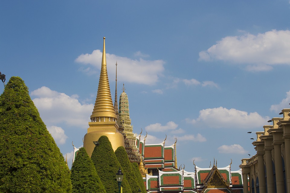 The Grand Palace and Wat Phra Kaew, the Temple of the Emerald Buddha in Bangkok
