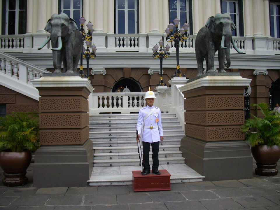 Royal Guard at Chakri Maha Prasat Throne Hall, Grand Palace, Bangkok