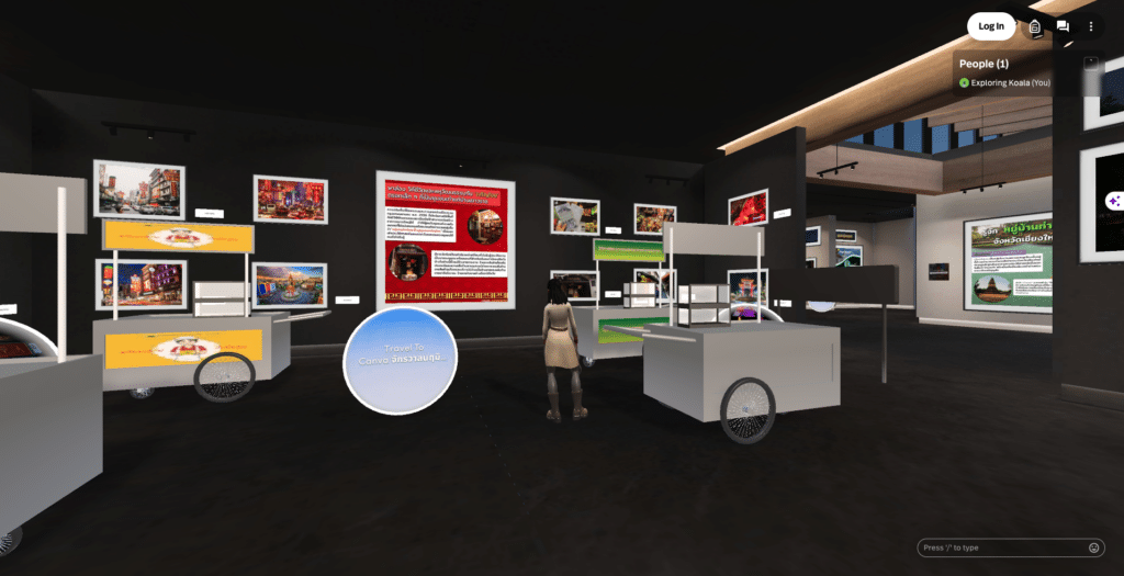 A scene of Historicovator, a Virtual Tour of Ancient Thai Communities by Chulalongkorn University.