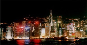 Hong Kong Victoria Harbour night