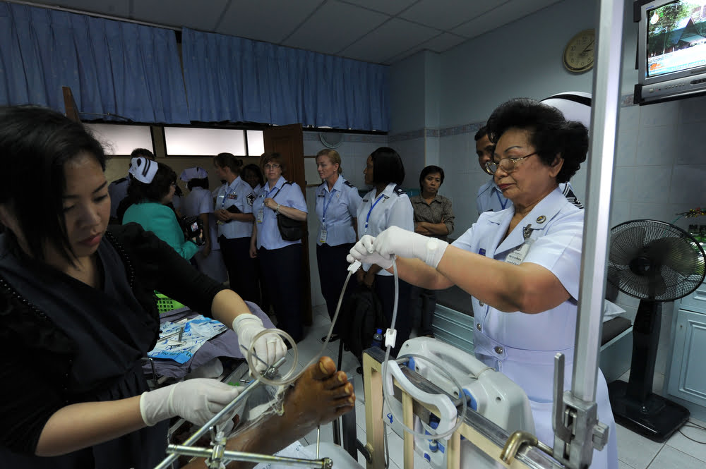Members of the military nursing community in the Pacific region