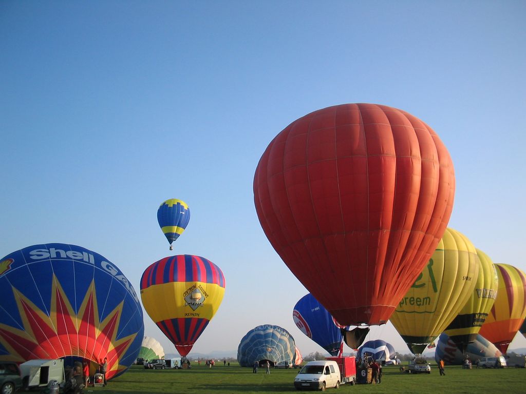 Hot air balloons in Krosno