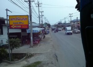 Road in Huai Yai, Banglamung District in Pattaya, Chonburi