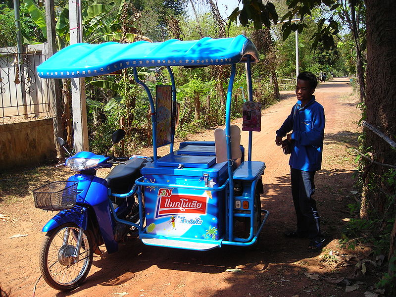 Ice cream street vendor