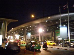 Taxis at Impact, Muang Thong Thani in Nonthaburi.