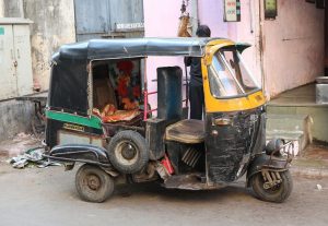 Auto rickshaw in Ahmedabad, India