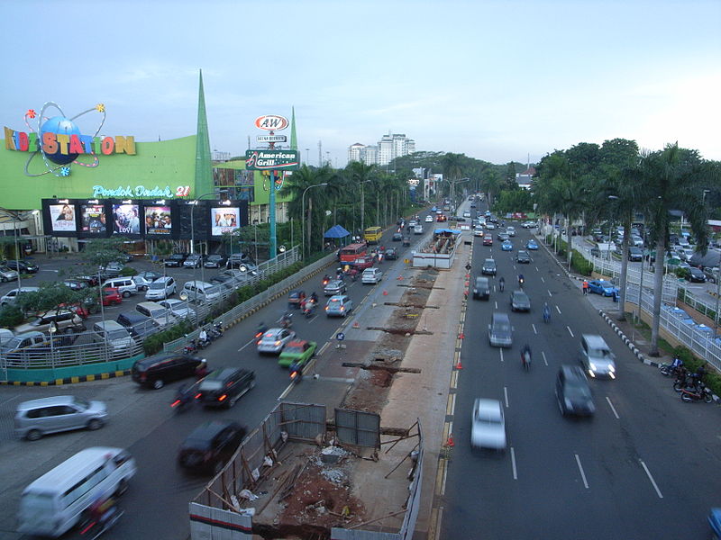A road in Indonesia
