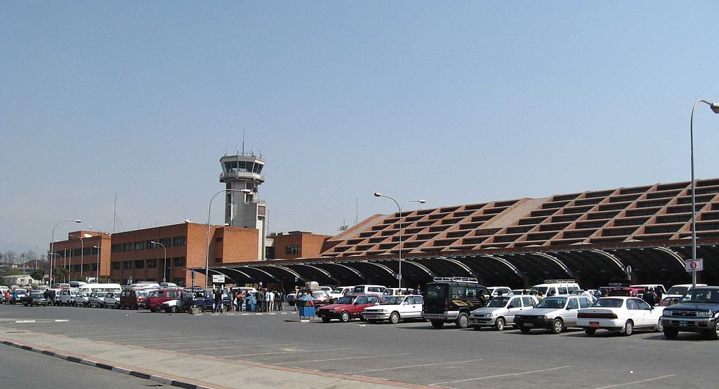 Tribhuvan International Airport in Kathmandu