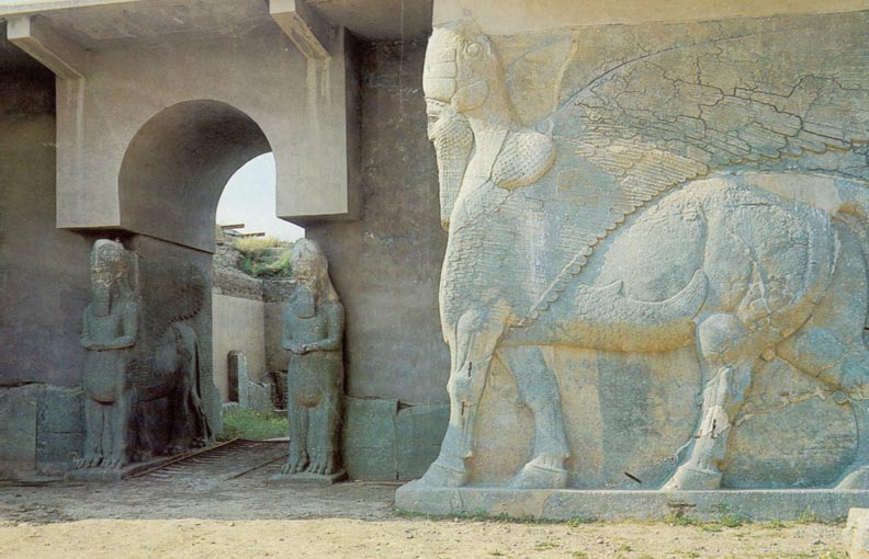 Ancient art in Nimrud, iraq