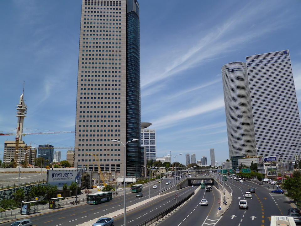 View of Tel Aviv City and buildings in Israel