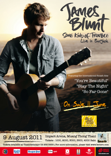 James Blunt live in Bangkok ...อ้างอิง https://www.siamzone.com/board/view.php?sid=2403633