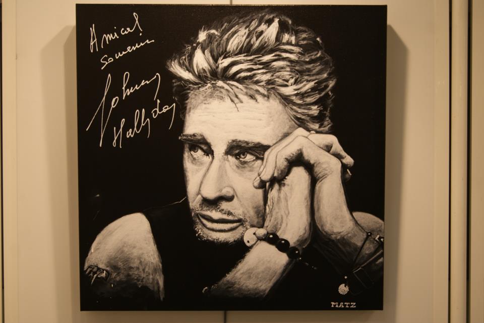 Portrait of Johnny Hallyday