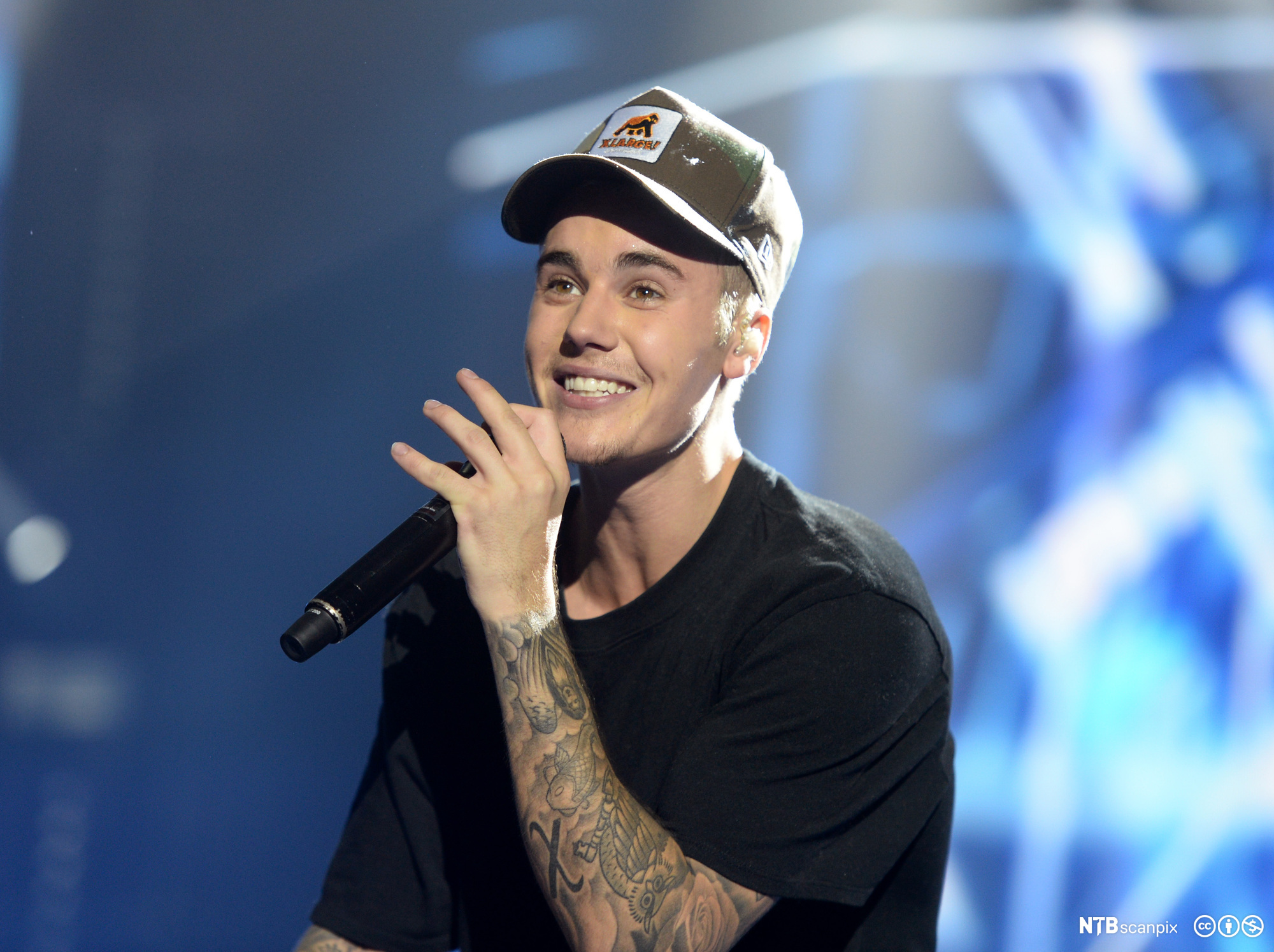 Justin Bieber performs on stage during the Capital FM Jingle Bell Ball 2015 held at The O2 Arena, London