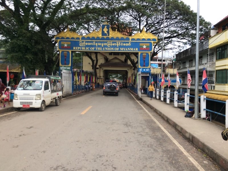 Thailand-Myanmar cross border portal in Mae Sai
