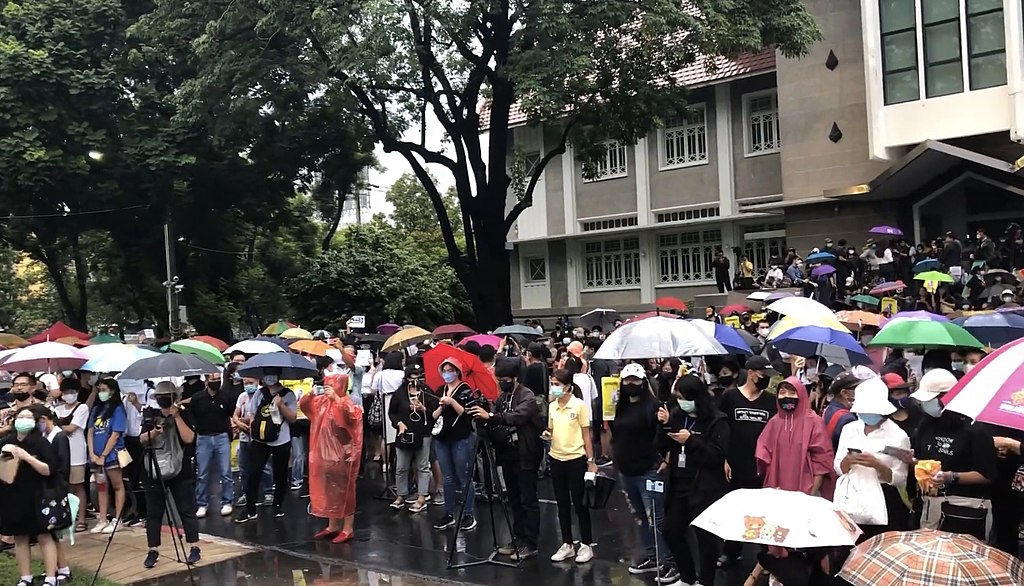 Anti-government protest at Kasetsart University, Bangkok
