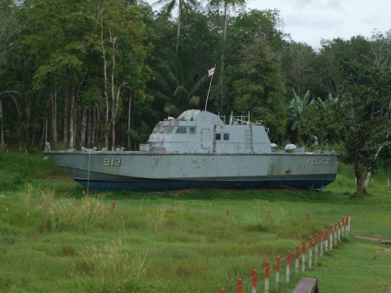 Tsunami Police Boat 813 at Tsunami Memorial Park