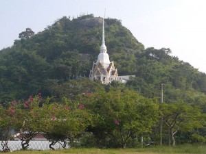 Khao Takiab temple on top of a mountain south of Hua Hin