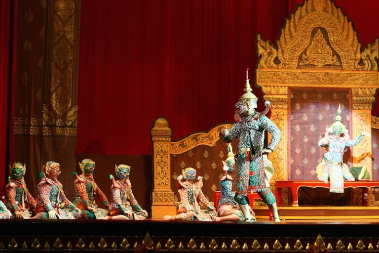 Khon dance at Thammasat University