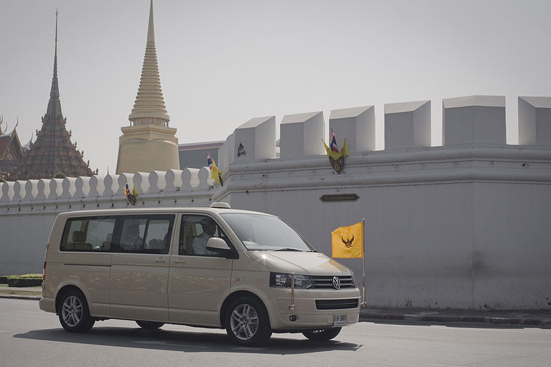 His Majesty the King at the Grand Palace, Na Phra Lan Road on Sunday, December 5, 2553.