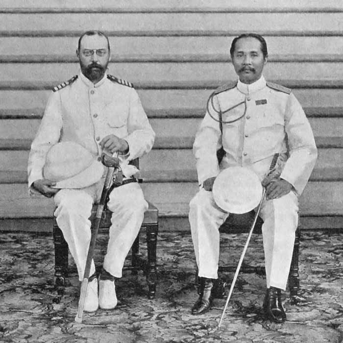 Prince Valdemar and king Chulalongkorn