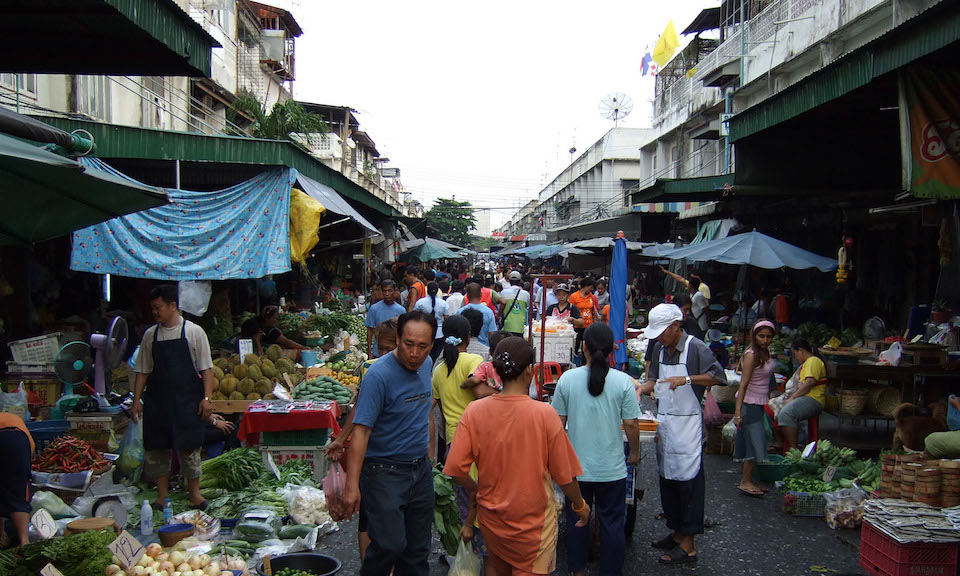 Klong Toey Market in Bangkok