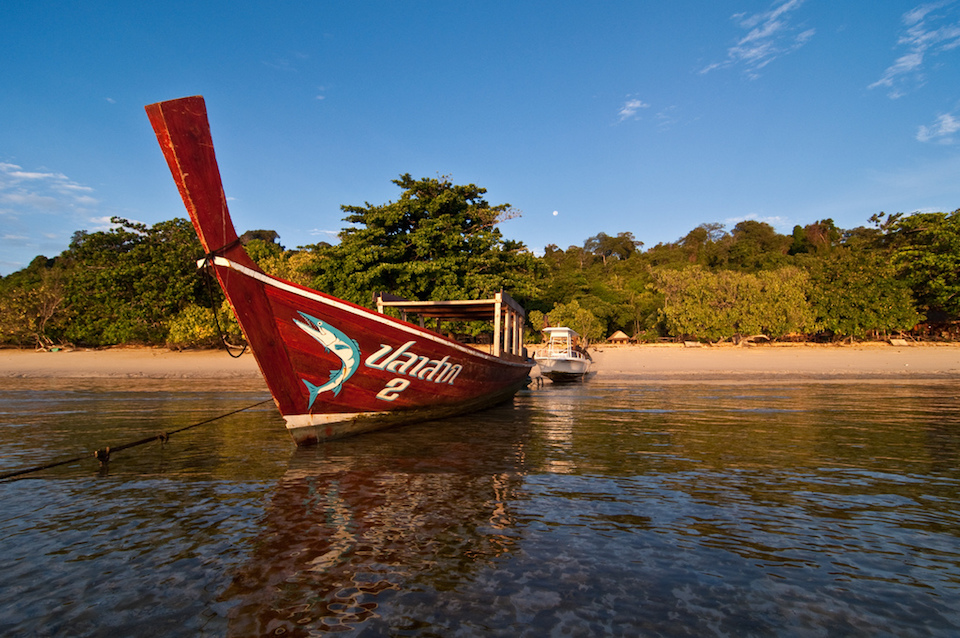 Boat in Koh Kradan, Trang