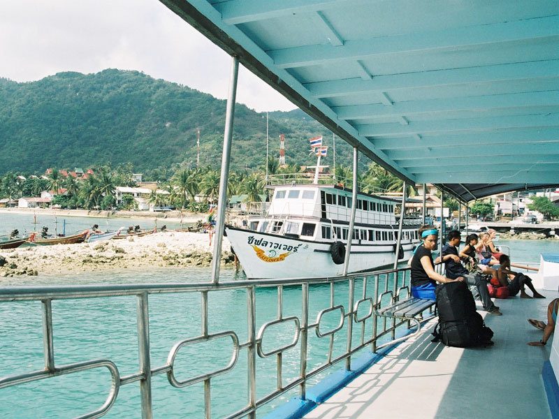 Ferry at Haad Rin pier in Koh Phangan